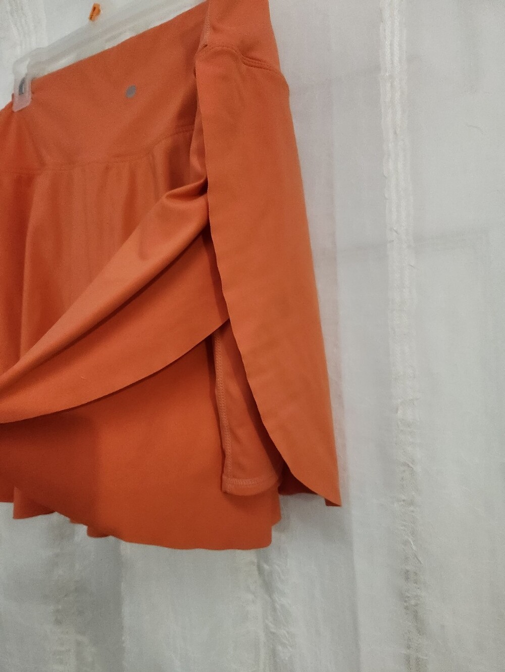 HALARA Orange Athletic Skort with Built-In Shorts - Picture 4 of 10
